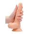 RealRock Dong 7 - Lebensechter Dildo mit Hoden (17cm) - Natur