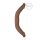 RealRock Doppel-Dildo 18 - doppelte Freude (46 cm) - dunkles Naturholz