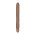 RealRock Doppel-Dildo 18 - doppelte Freude (46 cm) - dunkles Naturholz