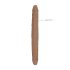 RealRock Doppel-Dildo 18 - doppelte Freude (46 cm) - dunkles Naturholz