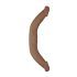 RealRock Doppel-Dildo 18 - doppelte Freude (46 cm) - dunkles Naturholz
