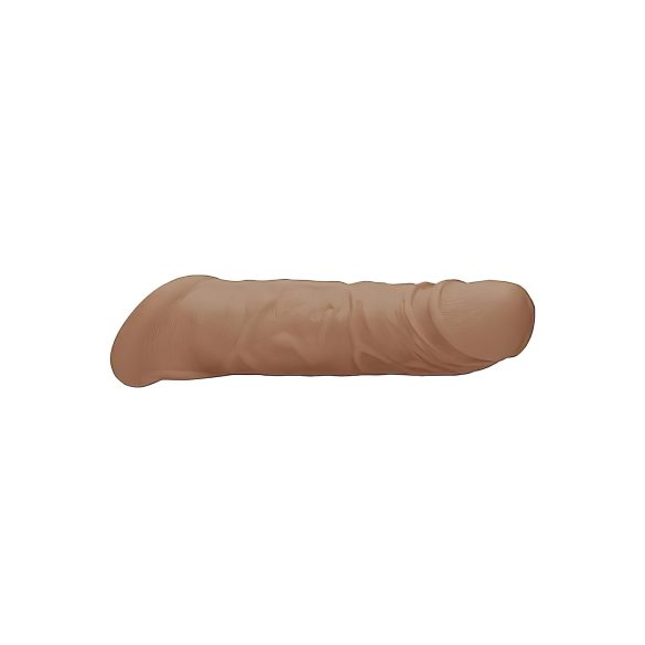 RealRock Penis Sleeve 8 - Penishülle (21cm) - dunkler Naturton