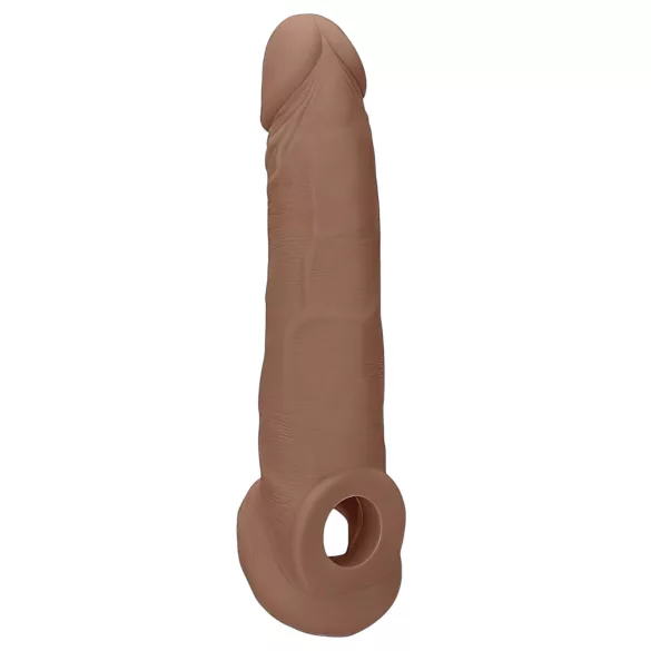 RealRock Penishülle 9 - dunkel natur, 21,5 cm