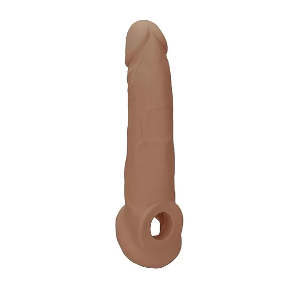 RealRock Penishülle 9 - dunkel natur, 21,5 cm