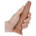 RealRock Slim - realistischer Dildo 15,5 cm (dunkler Naturton)