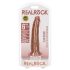 RealRock Slim - realistischer Dildo 15,5 cm (dunkler Naturton)