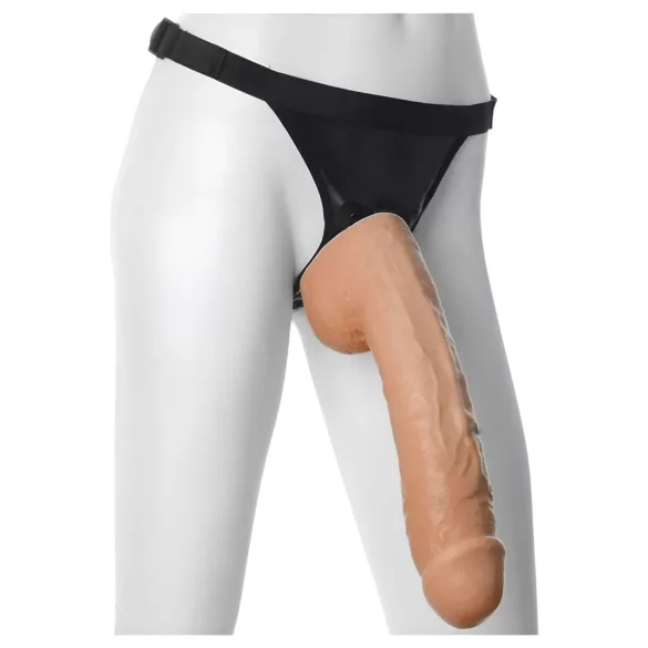 Doc Johnson Vac-U-Lock Hung 12 - realistisch, naturtreuer Dildo mit Hoden