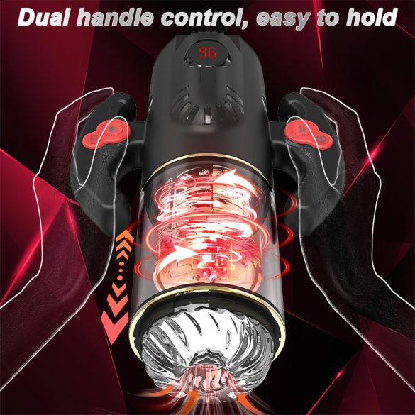 AlvUp - Drehender Masturbator (Schwarz)