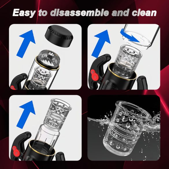 AlvUp - Drehender Masturbator (Schwarz)