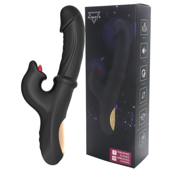 Wilson - Stoßvibrator mit Klitorisarm (schwarz)