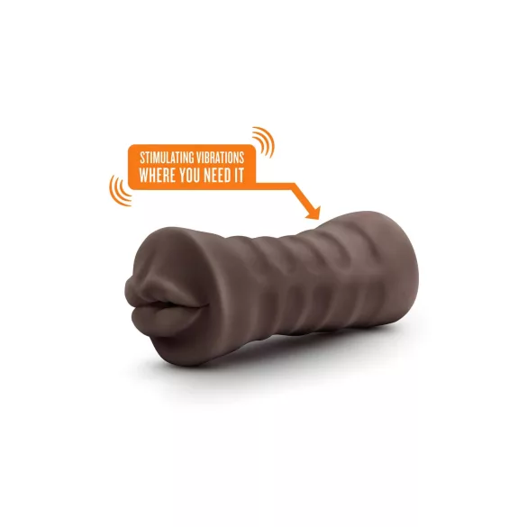 Enlust Krystal - Vibrations-Kunstmund mit KI-Bildern (braun)