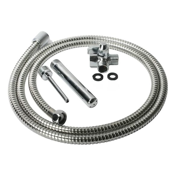 Dusch-Einlauf - Intimreinigungsset aus Aluminium (Silber)