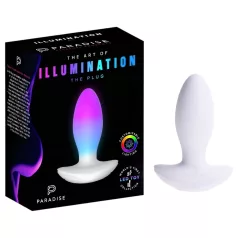   Paradise Illumination - leuchtender vibrierender Analplug (weiß)