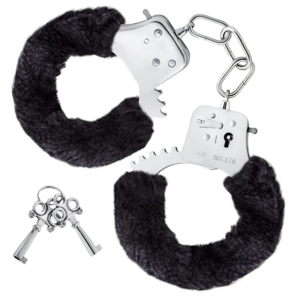 Temptasia Cuffs - Plüschfesseln (schwarz)