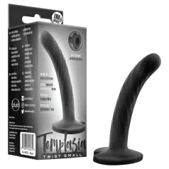   Temptasia Twist Small - Dildo mit Saugnapf, gedreht (schwarz)