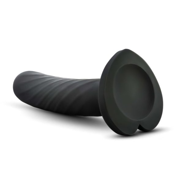 Temptasia Twist Small - Saugfuß, gedrehter Dildo (schwarz)