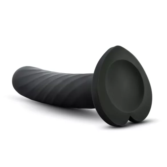 Temptasia Twist Small - Dildo mit Saugnapf, gedreht (schwarz)