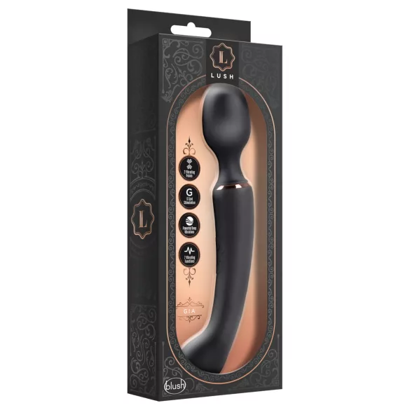 Blush Lush - 2-in-1 Wand- und G-Punkt-Vibrator (schwarz)