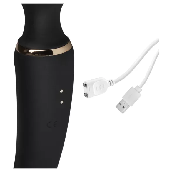 Blush Lush - 2-in-1 Wand- und G-Punkt-Vibrator (schwarz)