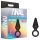 Anal Adventures Platinum S - Analplug (schwarz) - klein