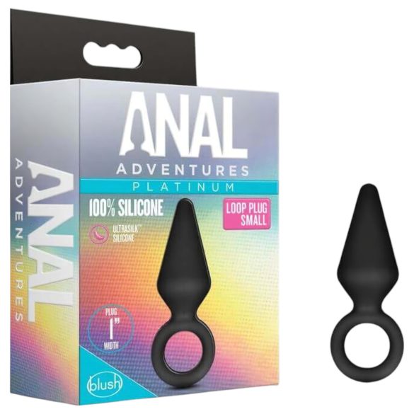 Anal Adventures Platinum S - Analplug (schwarz) - klein