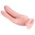 Dr. Skin 8 - Doppel-Dildo mit Saugnapf (Natur)