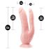 Dr. Skin 8 - Doppel-Dildo mit Saugnapf (Natur)