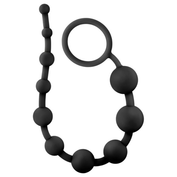 Anal Adventures L – Perlen-Analdildo (schwarz)