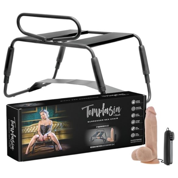 Temptasia Sexstuhl mit Vibrator (Schwarz-Natur)