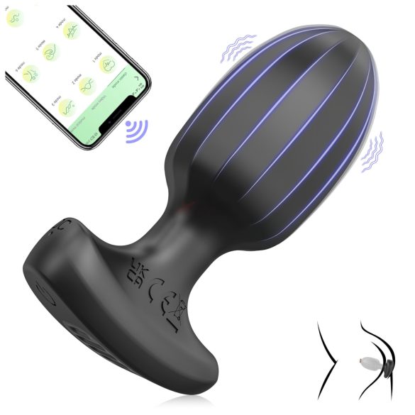 AlvUp - Intelligenter Analvibrator (Schwarz)