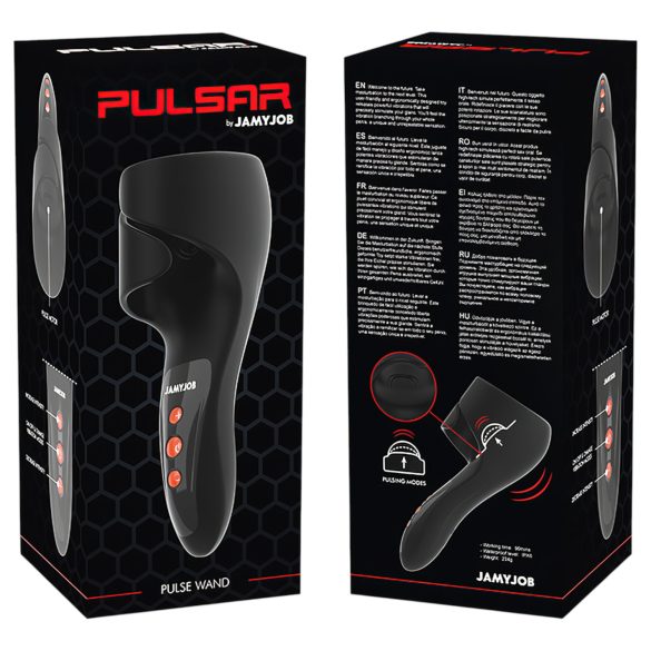 JamyJob - pulsierender Eichelvibrator (schwarz)