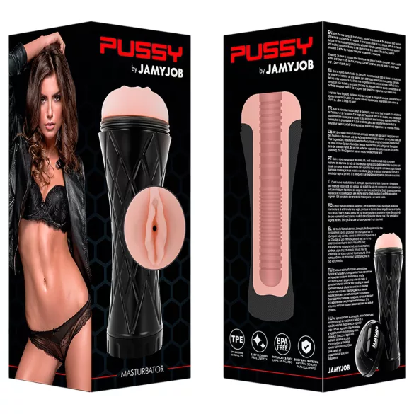 JamyJob - naturgetreues Lustspielzeug im Etui (schwarz-natur)