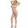 Subblime 951740 - Würziger Netz-Overall mit Schleife (Weiß) - S-L