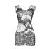 Subblime 951771 - Zickzack-Netzkleid - (Schwarz) - S-L
