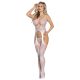 Subblime 951894 - Blumenmuster-Netz-Set - (Weiß) - S-L