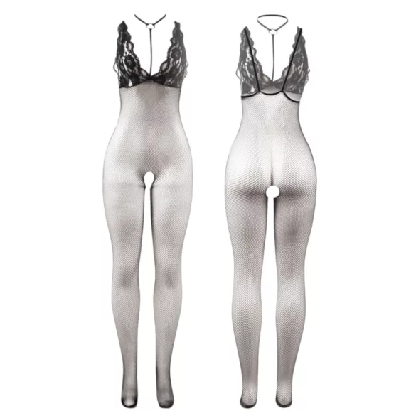 Subblime 951993 - Netzzug Overall mit Halsband - (schwarz) -S-L