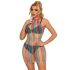 Subblime 952341 - Halterneck, Regenbogen Netzkleid - S-L