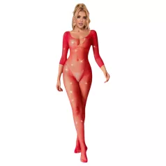 Subblime 952419 - Glänzender Strass-Overall - (Rot) - XS-M