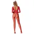 Subblime 952419 - Glänzender Strass-Overall - (Rot) - XS-M