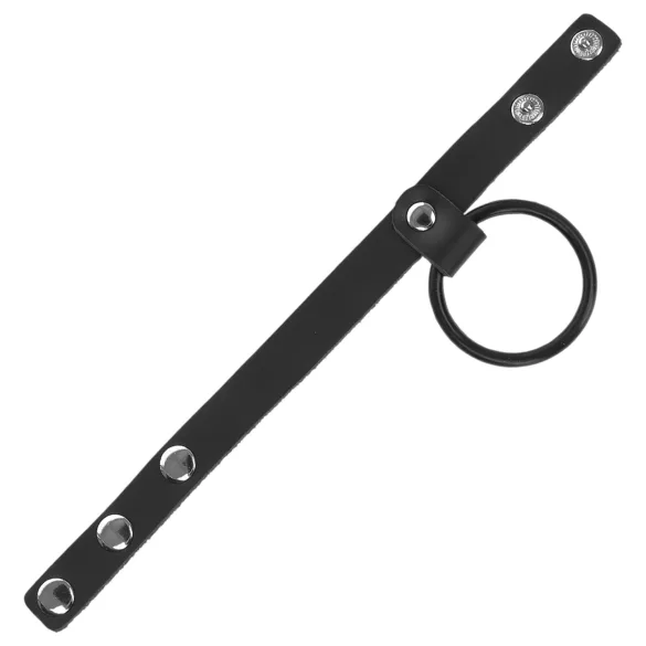 Kink - Kunstleder Penisring (Schwarz)