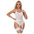 Subblime 954291 - Kettenhemd, transparentes Body-Set - Weiß (L-XL)