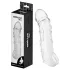 Addicted Toys - Penis-Manschette mit Hodenring - 27 cm (transparent)