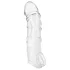 Addicted Toys - Penis-Manschette mit Hodenring - 27 cm (transparent)