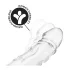 Addicted Toys - Penis-Manschette mit Hodenring - 27 cm (transparent)