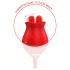 Intense Melanie - 2in1 Beweglicher Zungenklitoris-Stimulator Vibrator (Rot)