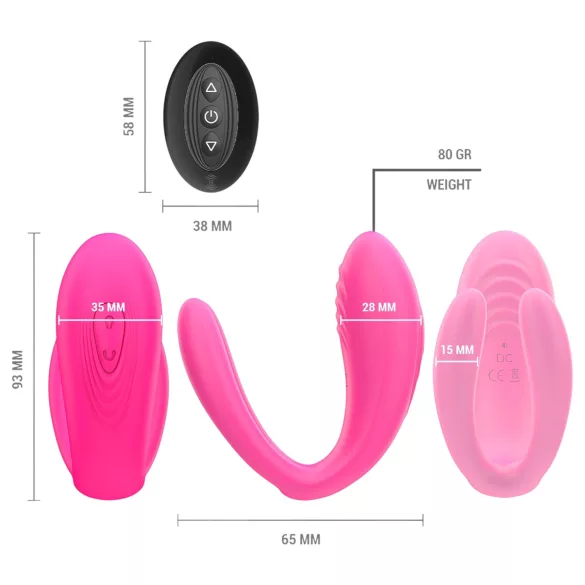 Intense Julia - G-Punkt- und Klitorisstimulator-Vibrator (Pink)