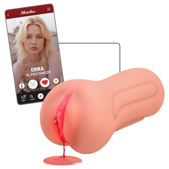 Intense First Time Erica - naturgetreue Jungfrau Masturbator (natur)