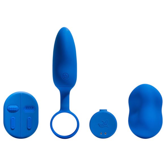 Platanomelón Mobi - Akku, Funk-Vibrator Set - 2-teilig (blau)