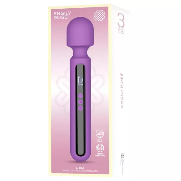 Engily Ross Aura - Wiederaufladbarer Digitaler Massagestab (Lila)