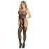 Adalet Lilly - Blumiges Netz-Set - (Schwarz)